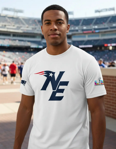 Playera Manga Corta Patriots Nfl Super Bolw Lx Ne