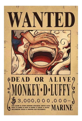 Cartel Recompensas One Piece Toda La Tripulación Mugiwara