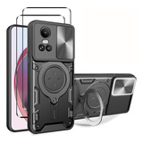 Funda De Uso Rudo + 2 Micas Para Oppo Reno 10/10 Pro 5g