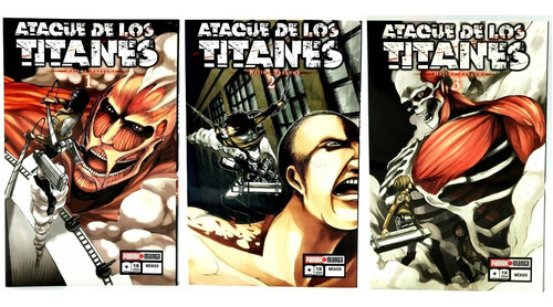 Ataque De Los Titanes Attack On Titan 1, 2 Y 3 Manga Panini