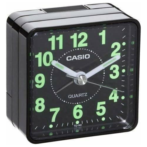 Casio Tq-140-1ef Tq140 Reloj Despertador De Cuarzo De Viaje