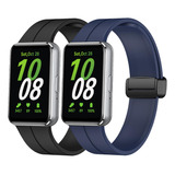 2 Mallas Para Reloj Samsung Galaxy Fit 3 Sm-r390 Azulegro
