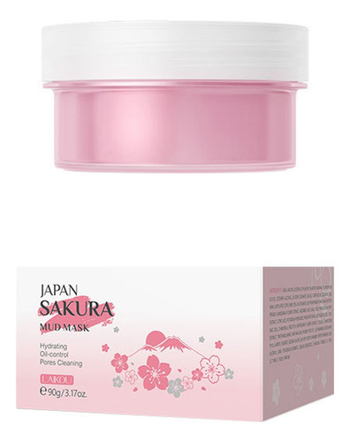 Mascarilla De Barro Con Inflorescencia De Cerezas Japonesas,