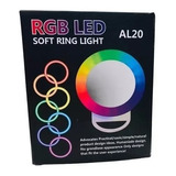 Anillo Led Rgb Celular Selfie Portatil Ajustable Videos Luz