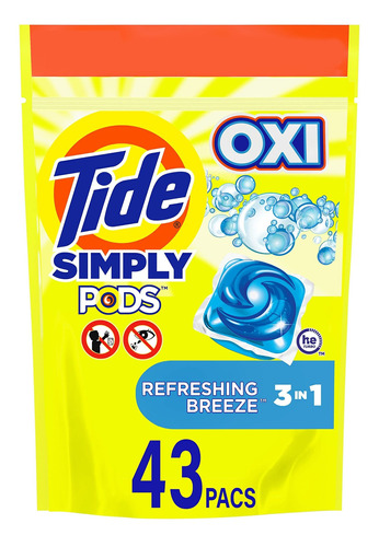 Simply Pods + Oxi - Cápsulas De Jabón Para Detergente Par.