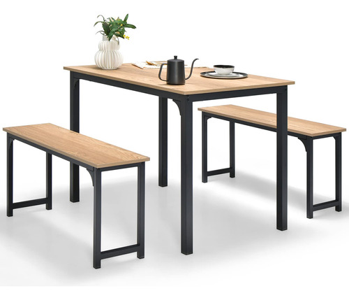 Giantex Juego De Mesa De Comedor Para 4, Juego De Mesa De C.