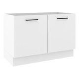 Mueble Inferior De Cocina Madesa Agata 2 Puertas Blanco