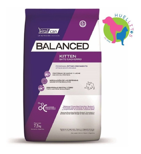 Vital Cat Balanced Gatito/kitten X7,5kg-envio Gratis Z/oeste