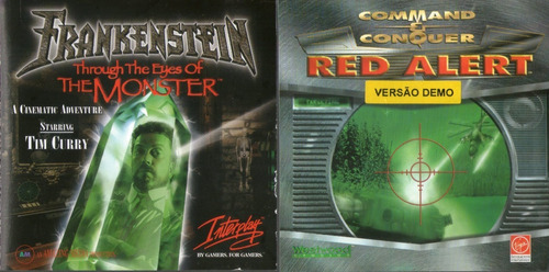 Kit 2 Cd´s - Jogo Para Pc, Red Alert E Frankenstein