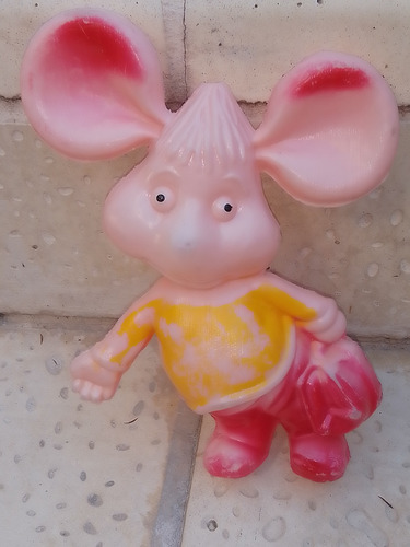 Antiguo Muñeco Topo Gigio Coleccionable Plástico 