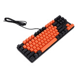 Teclado Mecánico Para Juegos, Azul, Con Dos Tonos, Resistent