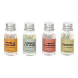 Set 4 Aceites Aromáticos Vainilla-mango, Magnolia-té Verde, 