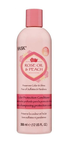Hask Acondicionador Rose Oil Y Peachprotección Del Color