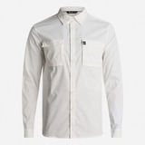 Camisa Hombre Rosselot Long Sleeve Q-dry Shirt Blanco Lippi