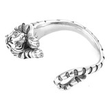 Calidad Anillo Tigre Gótico Plata For Hombre