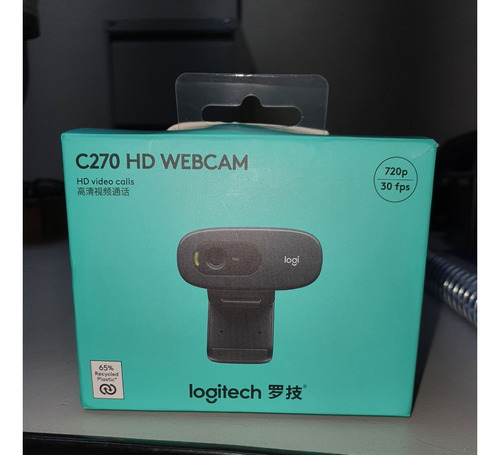 Câmera Web Logitech C270 Hd 30fps Cor Preto.