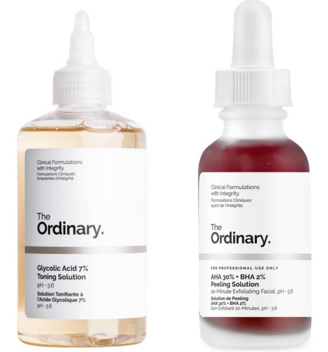 The Ordinary Kit Acido Glicolico + Aha Peeling Para Manchas