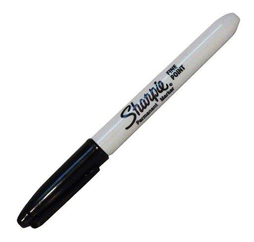 Marcador Sharpie Permanente Negro Punta Fina