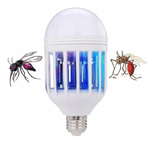 Foco Led Mata Mosquitos Insectos 15w 3 Funciones Luz Blanca