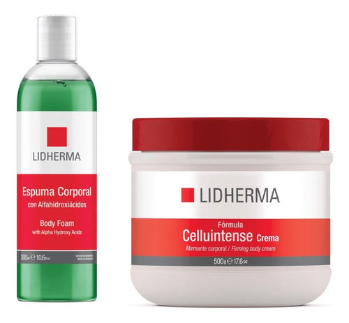 Celluintense + Espuma Corporal Centella Asiática Lidherma 