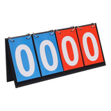 Marcador De Mesa Portátil Flip Score Keeper Para Azul Rojo