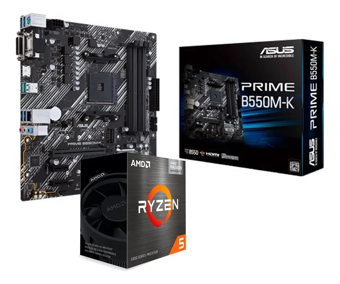 Combo Actualizacion Ryzen 5 5600gt + Asus B550m Am4