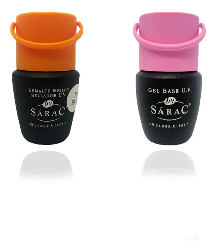 Kit Base Y Top Coat Esmalte Semipermanenteby Sarac X 17 Ml