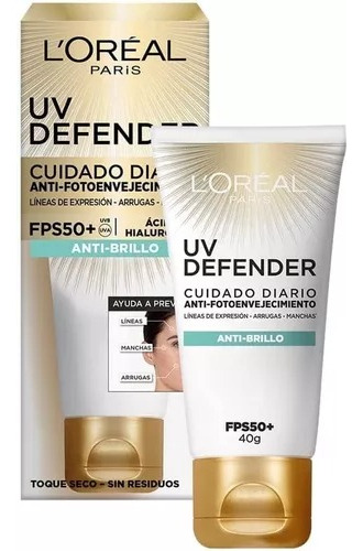 Crema Facial Uv Defender Toque Seco 40g