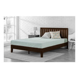 Base Stephen De Madera Queen Size Chocolate Cama Mueble