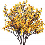 Flores Artificiales De Seda Pack De 6 (amarillo)