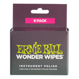 Ernie Ball Pack 6 Paño Limpia Instrumentos P04278 Wonder Wip