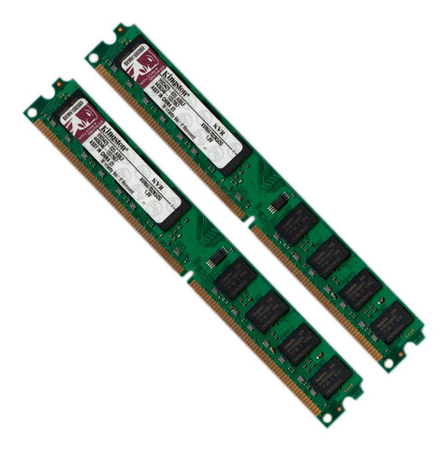 Memória Pc Kingston 4gb (2x2gb) Ddr2-667 Pc2-5300 Kvr667d2