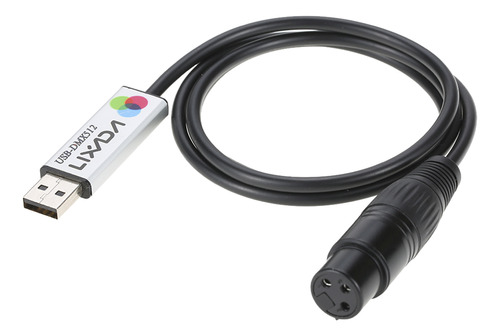 Adaptador De Interfaz De Cable Dmx512 Led Usb Lixada Compute