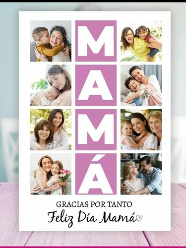 Día De La Madre Cuadro Personalizado Regalo Mamá Abuela Espo
