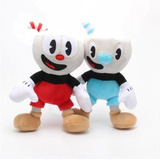 Cup Head Mugman Muñeco De Peluche De  Niños 30cm. 2pz Yea