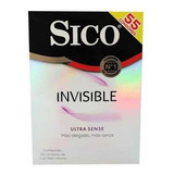 Condones Sico Invisible Ultra Sense Caja Con 55 Piezas