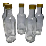 Botella Vidrio Redonda 50 Ml, Tequilera Mini Aluminio (20pz)