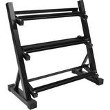 Rack Mancuernas Pesas 3 Niveles Gym Barras Soporte 450kg 