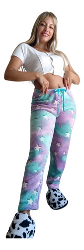 Pantalón Pijama Polar Soft Peluche Luminoso