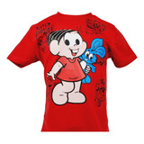 Camiseta Camisa Manga Curta Infantil Monica Algodão Barato