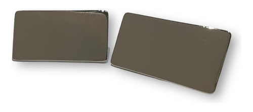 Kit 100 Placas Etiqueta Metal Personalizado 55x30 Bolsa Mala