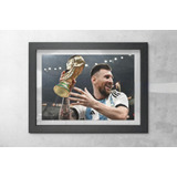 Lamina Impresión Archivo Digital Messi Copa Mundial