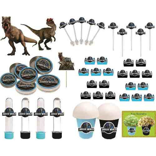 Kit Festa Infantil Jurassic World 265 Peças (30 Pessoas)