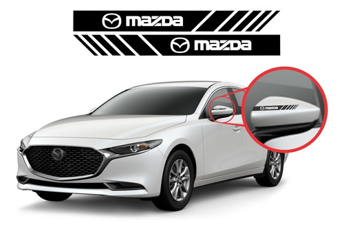  Sticker Calca Franjas Espejos Laterales Mazda