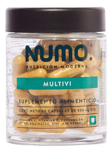 Multiv, Vitaminas C, D, Cúrcuma, Equinácea, Ajo, 60 Cápsulas