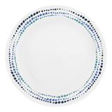 Corelle Livingware Ocean Blues 10.25 Plato Llano (juego De 6