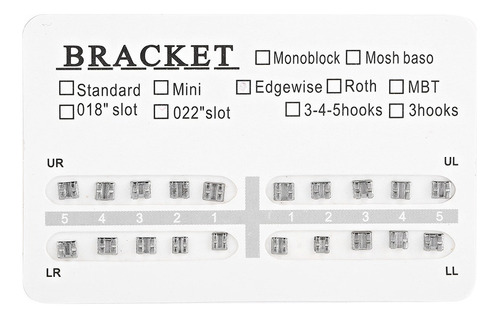 Brackets De Ortodoncia, 10 Paquetes