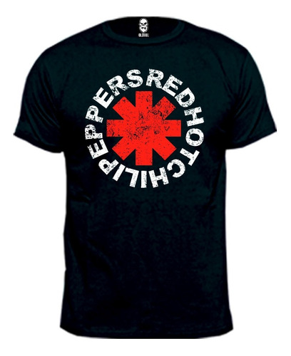 Remera Red Hot Chili Peppers Logo Algodón Premium Peinado