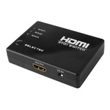 Switch Conmutador Hdmi 3x1 4k Con Control Remoto