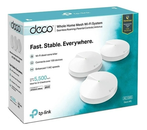 Roteador Tp-link Deco M5 Dual Band Wireless Ac1300 (pack 3)